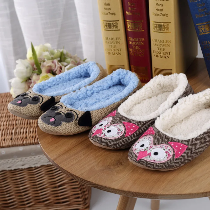 Dog Special Fur Slippers Unisex Cute Funny Shoes Men Women Winter Slippers Custom Slippers Home Slippers Children Indoor ballet