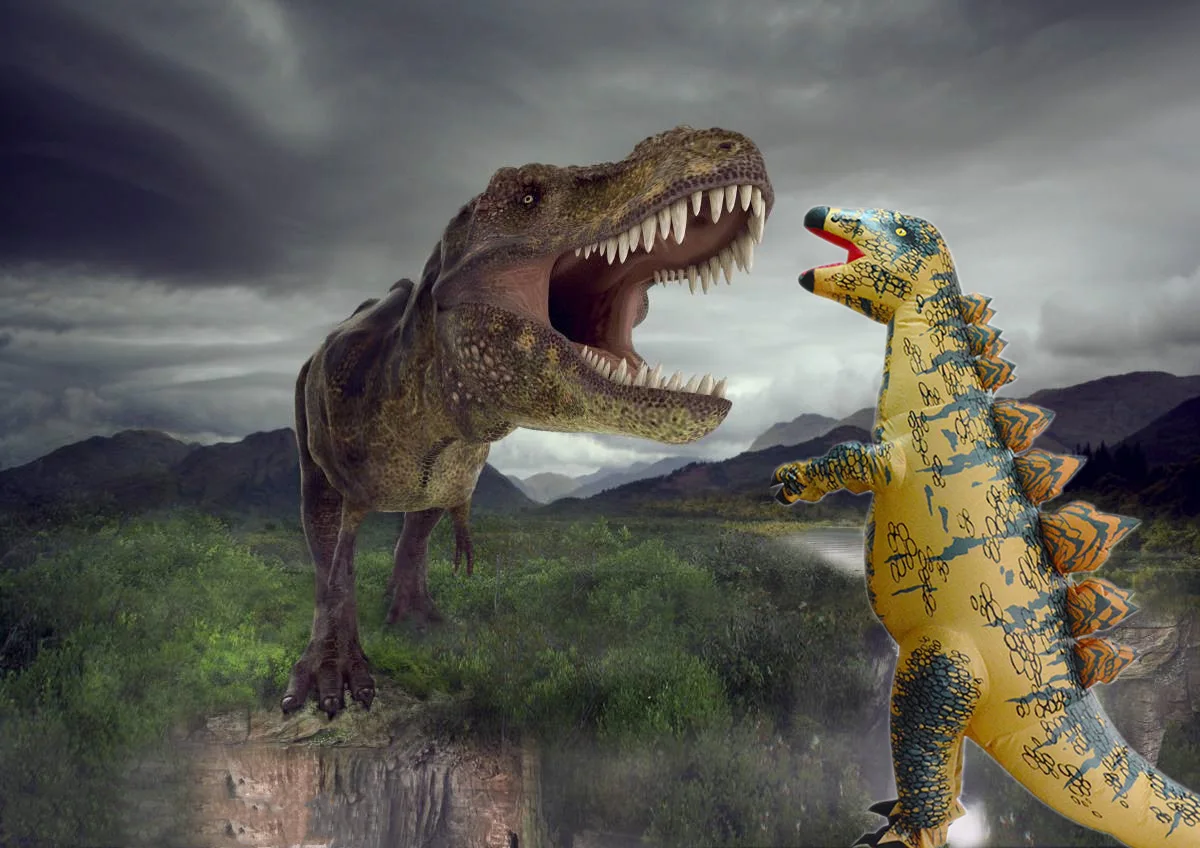 Хэллоуин надувная Одежда для взрослых Костюмы надувные Костюмы T-Rex в парк развлечений, Детские с рисунками динозавров изделия для праздника производительность Вечерние