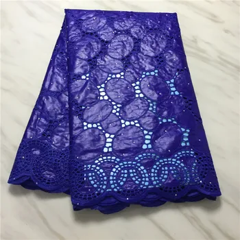 

high quality 5 yards white gold African Swiss cotton voile lace fabric with neat embroidery plus chiffon lace! 14L062338