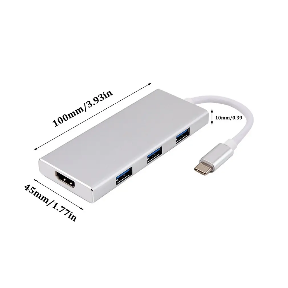 Тип-c к HDMI тип-c док-станция HDMI/Usb3.0 концентратор Tf карта конвертер компьютер внешние аксессуары