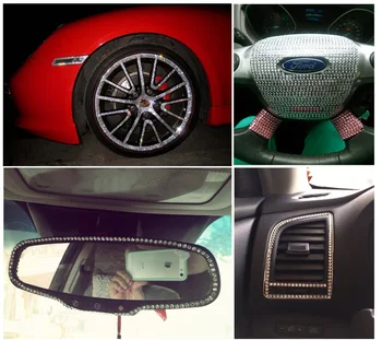 

DIY Crystal Car Sticker Car Art Diy Decal Bling Acrylic Rhinestone Self Adhesive Scrapbooking Craft Stickers