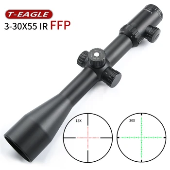 شراءT-Eagle 3-30x55 FFP التكتيكية منظار البندقية قناص الصيد البصريات البصر بندقية نطاقات Airsoftsports التكتيكية 308 الاستخدام العسكري
