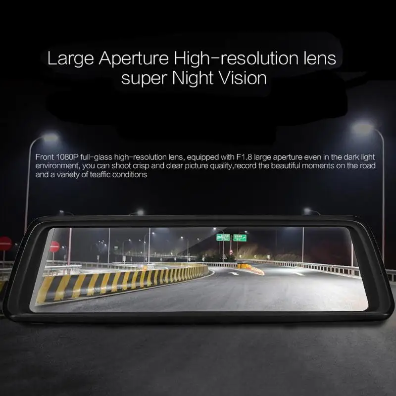 Phisung V9 9,8" Full Touch 4G потоковое зеркало gps FHD 1080P двойной объектив Автомобильный видеорегистратор зеркало заднего вида камера видеорегистратор