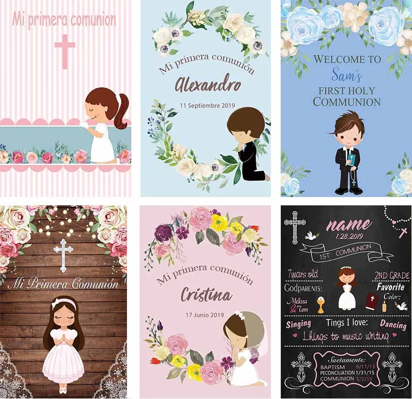 Mi Primera Comunion, Wood Signs, Backdrops, Mi Primera Comunion sign