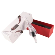 1 шт. полезный Быстрый аэрирование Pourer магический графин винные аксессуары популярные Olecranon бутылки выливной носик с коробкой свадебный подарок