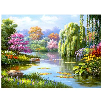 

Diamond Embroidery Landscape Diamond Kit Diamond Painting Full Square Picture Rhinestone Home Decoration