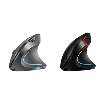 

Ergonomics Wireless Vertical Mouse 2.4GHz Optical 2400 DPI 6 Buttons Mouse for Windows PC Laptop-Black