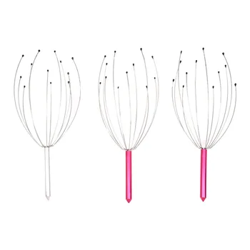

Hand Held Scalp Head Massager - Set of Three ( Colors May Vary )
