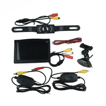 

Waterproof Car Monitor Set Wireless LCD screen 180 Degree License Plate
