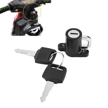 

Motorcycle Helmet Lock Quality aluminium alloy Helmet Lock Hanging Hook Helmet Lock Hook with 2 Keys Set Universal