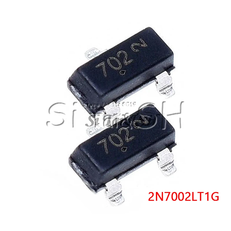 100 шт. 2N7002LT1G SOT23 2N7002 SOT-23 SMD 702 MMBT7002LT1G 60 V 115 mA N-Channel Новый и оригинальный | Электронные
