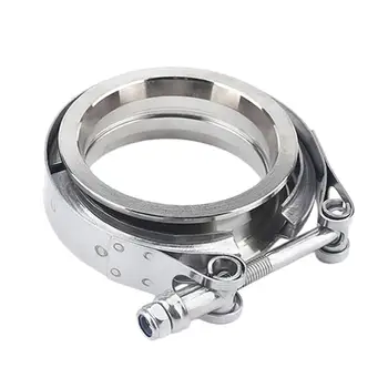

304 Stainless Steel Car Vband Clamp 2.5" 3" V band Flange V-band Pipe Turbo 2.5" Clamp 76mm clamp Exhaust Exhaust Flat L2B6