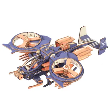 

3D Wooden Fighter Suv Mechanical Armor Three-Dimensional Puzzle To Develop The Best Toys For Children To Exercise