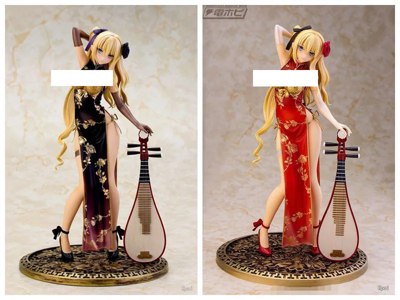 

Anime Fantasy Golden Lotus 2 Generation Jinlian Black And White with Pattern Red Garage Kit Model Decoration