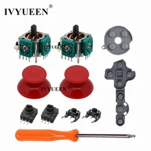 IVYUEEN for Xbox 360 Controller 3D Analog Stick Sensor Potentiometers + Thumb Sticks Cap LT RT Trigger Switch Button Repair