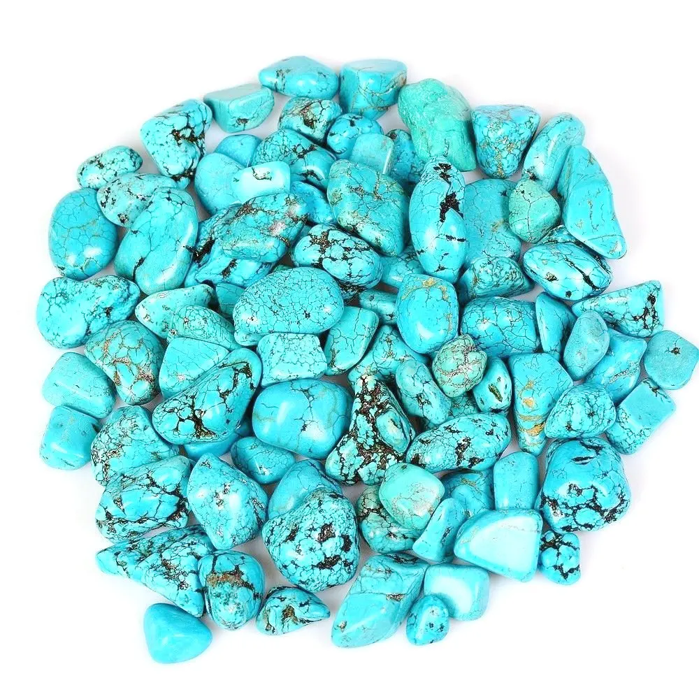 1 пакет 30 г/50 г/100 г Большой синий Howlite Бирюзовый опущенный камень драгоценный