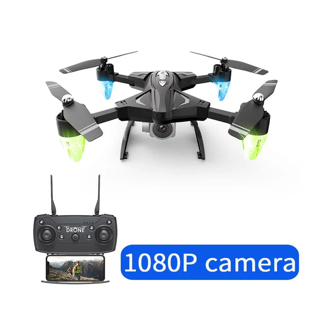 F69 Складная RC игрушка Дрон wifi FPV 1080 P/480 P широкоугольная HD камера удержание высоты Безголовый режим RC AirplaneModel с 2/3 батареей