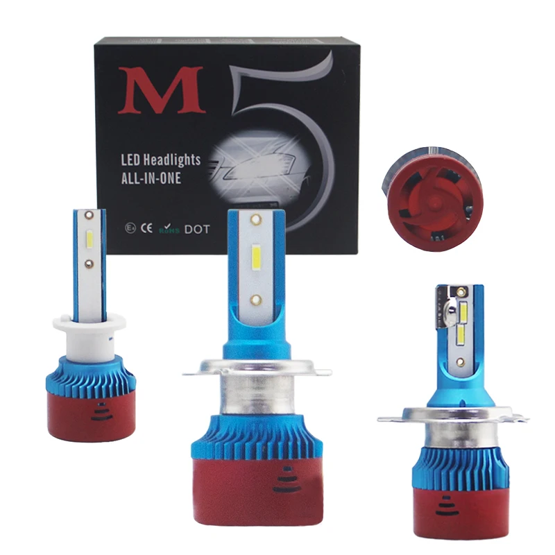 Cena SHUOKE Mi8 żarówka LED 1860 H1 H3 H7 H27 880 9005 9006 H10 H11 5202 H4 H13 9007 9004 Hi Lo 12V 24W 2.3A 1800LM 6000K 1 2 sztuk