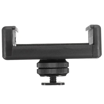 

1/4 Inch Flash Hot Shoe Screw Adapter Tripod Mount Phone Clip Holder For Dslr Camera