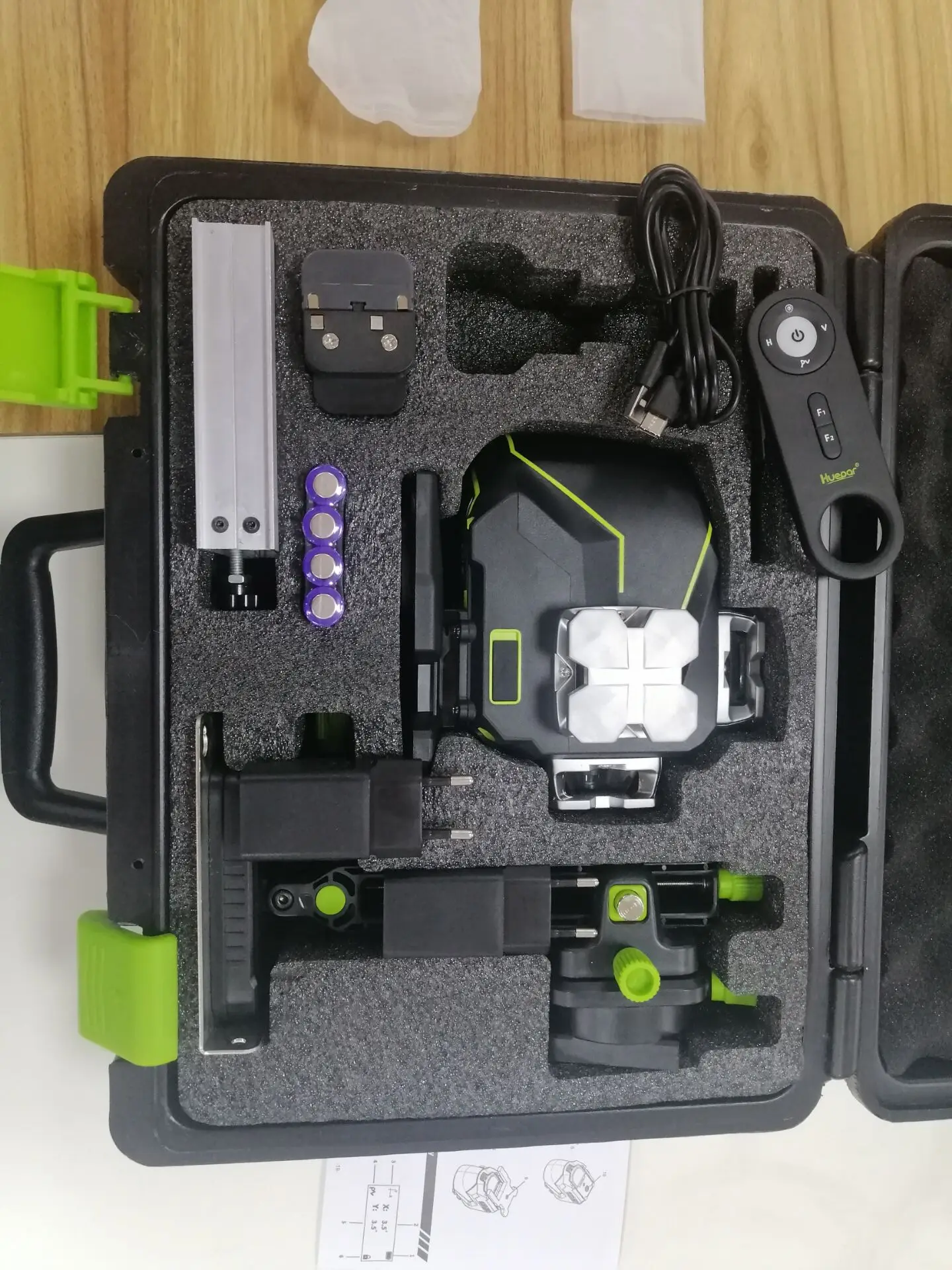 Huepar S04CG 16 lines 4D Cross Line Laser Level Bluetooth & Remote