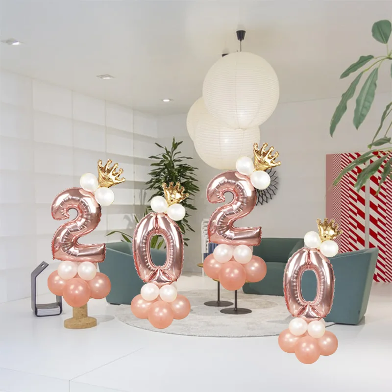 2020 рождественские украшения 32 дюймов воздушные шары из фольги в виде цифр Happy Новый год Baby Shower День рождения декорация Рождественский