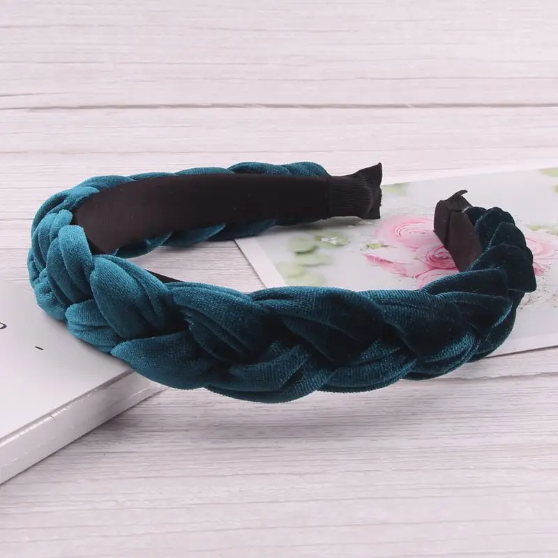 Новая модная однотонная бархатная повязка на голову с зубцами, аксессуары для волос, Корейская повязка на голову для женщин и девочек - Цвет: headband 6