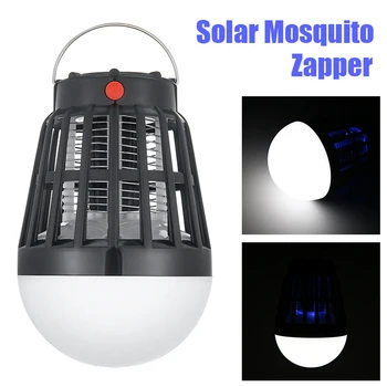 

Mosquito Zapper LED Lamp Solar Powered Outdoor Yard Garden Lawn Anti Insect Bug Flying Killer Light
