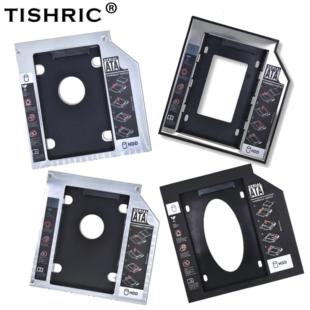 Чехол Tishric из алюминия/пластика 9 5/12 7 мм SATA 3 0 2 5 дюйма универсальный HDD Caddy чехол