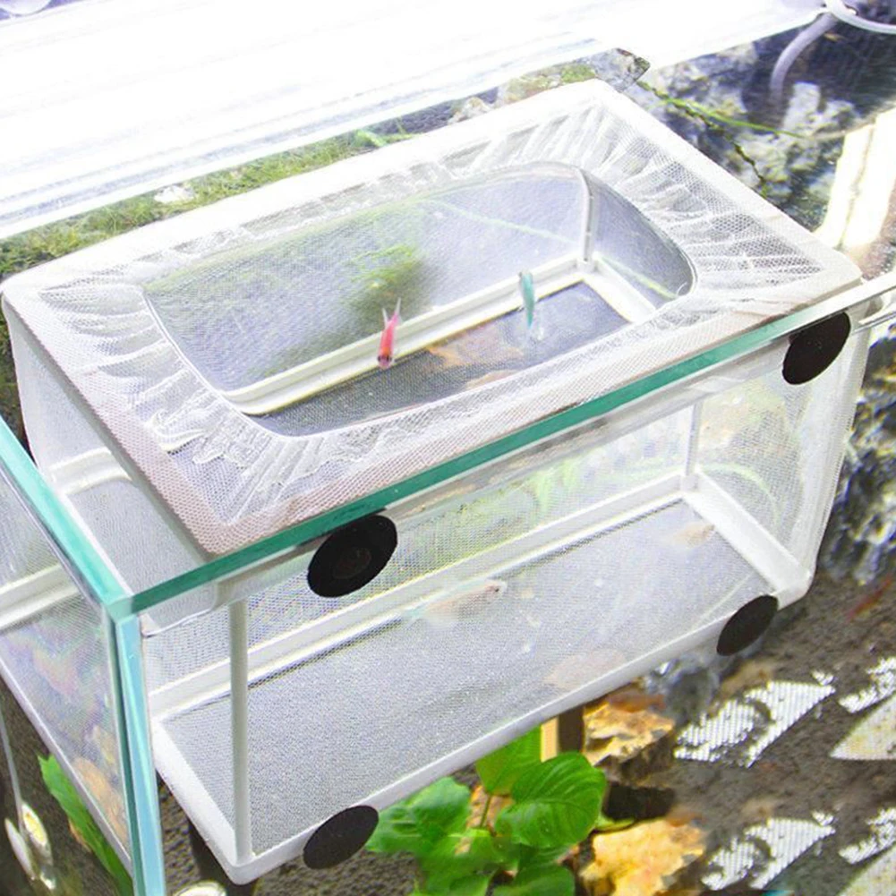 Aquarium Net Breeder Fish Breeding Isolation Mesh Box Net Incubator