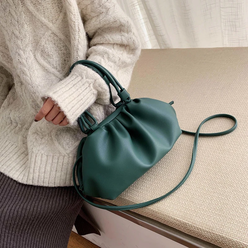 JIEROTYX The New Of Portable Will Capacity Soft Comfortable Trend Fund Package Large office handbag and briefcase handbag - Цвет: green