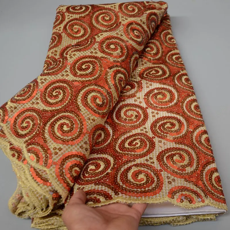 

Новое поступление, кружевная французская сетчатая кружевная ткань из органзы с блестками, высококачественный нигерийский тюль с блестками, кружевная свадебная ткань TS9459