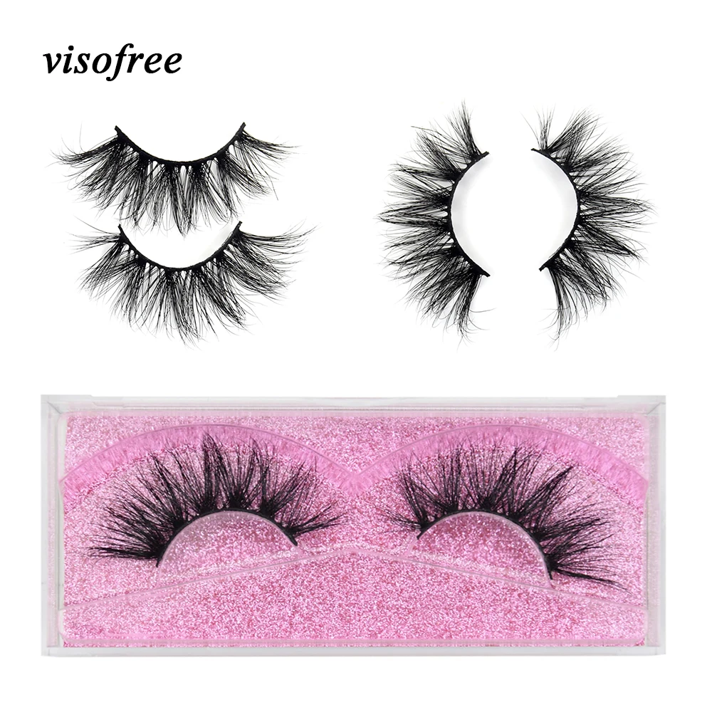 

Visofree Eyelashes 3D Mink Strip Lashes Natural high quality Fluffy lashes crisscross eyelash dramatic eyelash makeup beauty K22