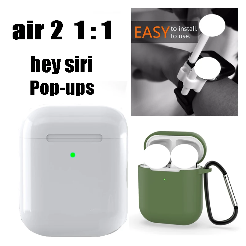 air baiS 2d lvTB Воздушный 1:1 Беспроводной Bluetooth наушники мини стерео Бас Наушники коробка для наушников pk i10 i11 i12 i800 i18 i1000 i140 i180 i200 i300 - Цвет: air baiS 2d lvTB
