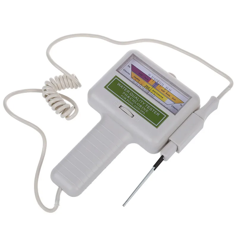 

1Pcs new portable PC-101 PH meter CL2 chlorine water quality tester family swimming pool spa aquarium PH test monitor