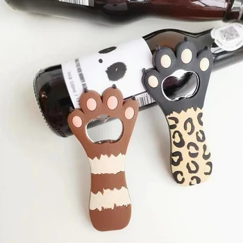 

1Pc Cute Cat Claw Bottle Opener Kitchen Can Openers With Magnetic, Multifunction Cartoon Beer Soda Corkscrew Bottles Cap Opener