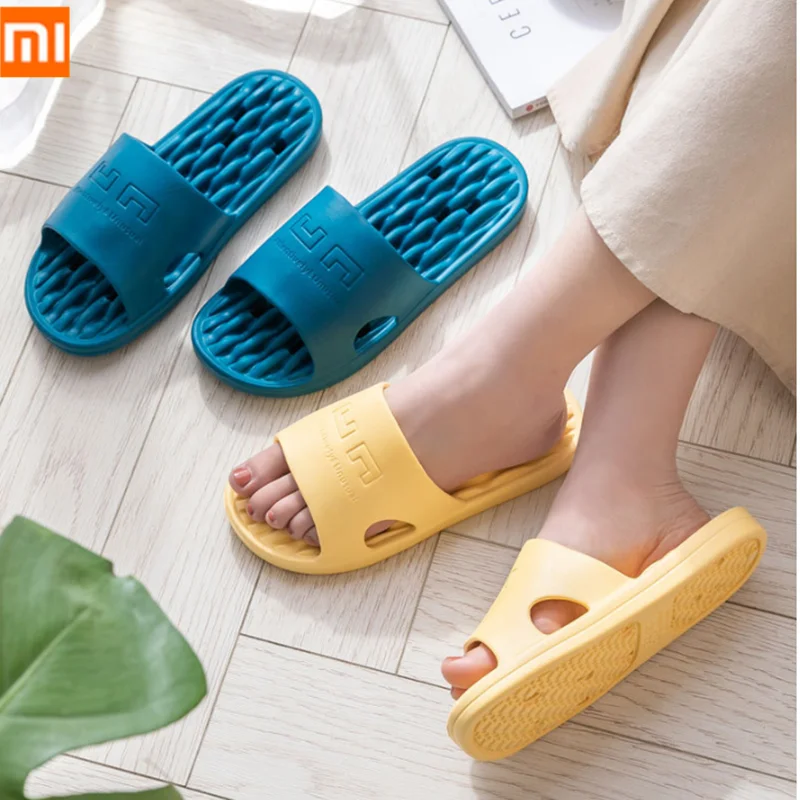 

2020 Xiaomi EVA Slippers Comfortable Non-slip Slides Bathroom Sandals Soft Flip Flops Massage Sole Slippers For Smart Home Life