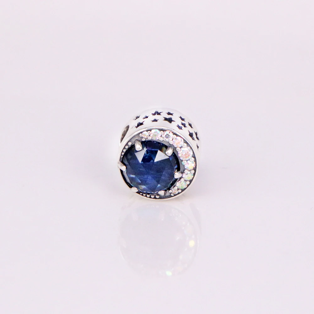 100%925 sterling silver original bright moon star pendant for Pandora bracelet beads necklace | Украшения и аксессуары