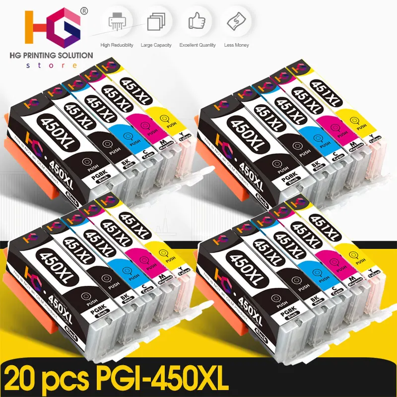 

Compatible PGI 450 CLI 451 Ink cartridge For Canon PIXMA IP7240 MG5440 MG6340 MX924 MG7140 MG6440 MG5540 Printers