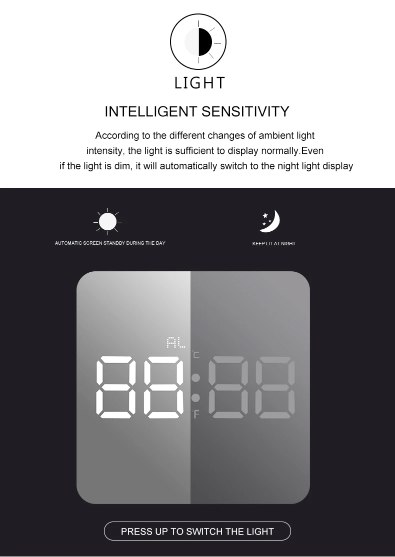 Многофункциональный светодиодный настольные часы цифровые современные зеркальные будильники для офиса украшения дома электронные настольные часы Reloj Mesa