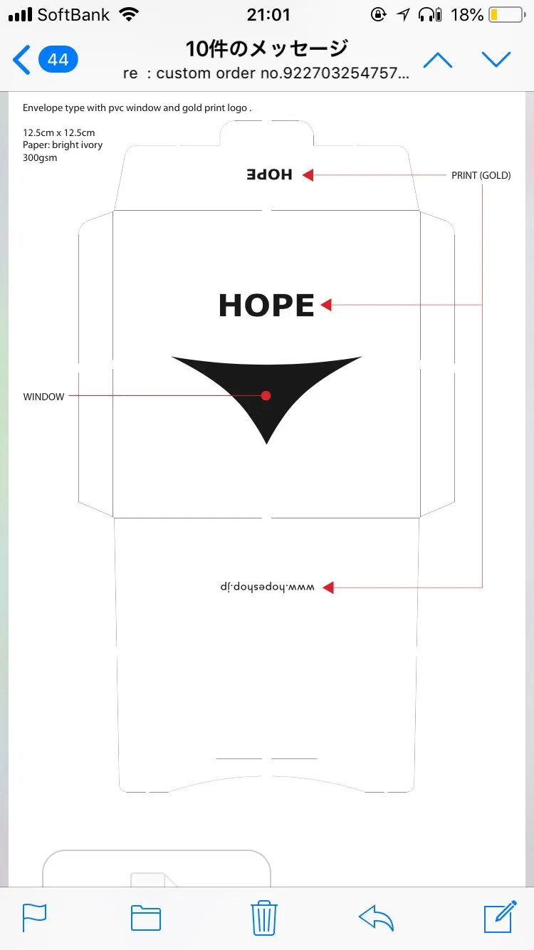 

12.5x12.5cm white blank paper box for gift necklace box with clear pvc window gold foil logo 1000pcs per 3Difirente Windows