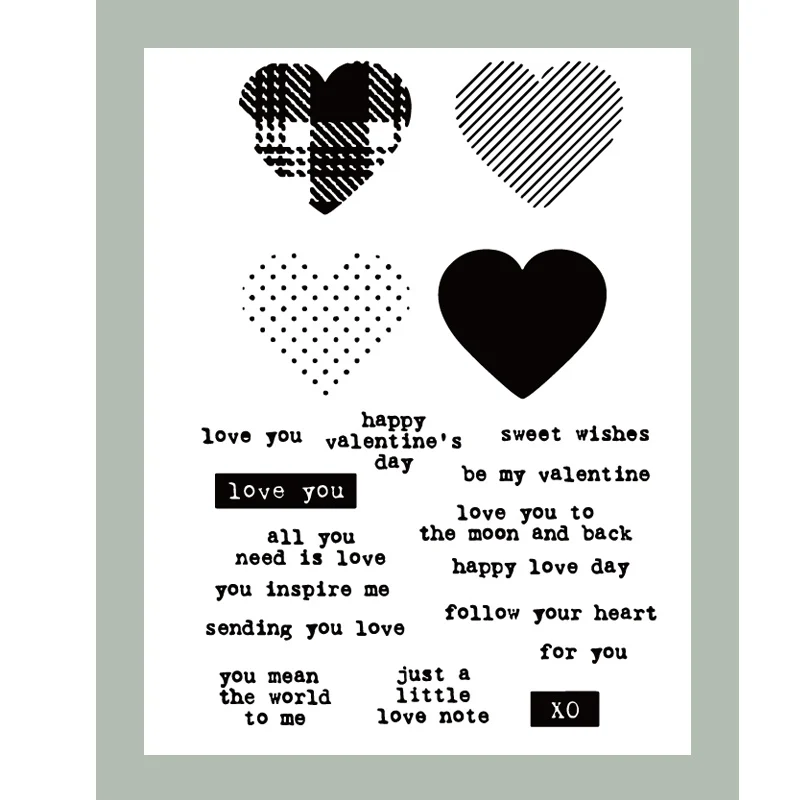 

ZATWBS my lover Clear Stamps For DIY Scrapbooking/Card Making/Album Decorative Rubber Stamp Crafts