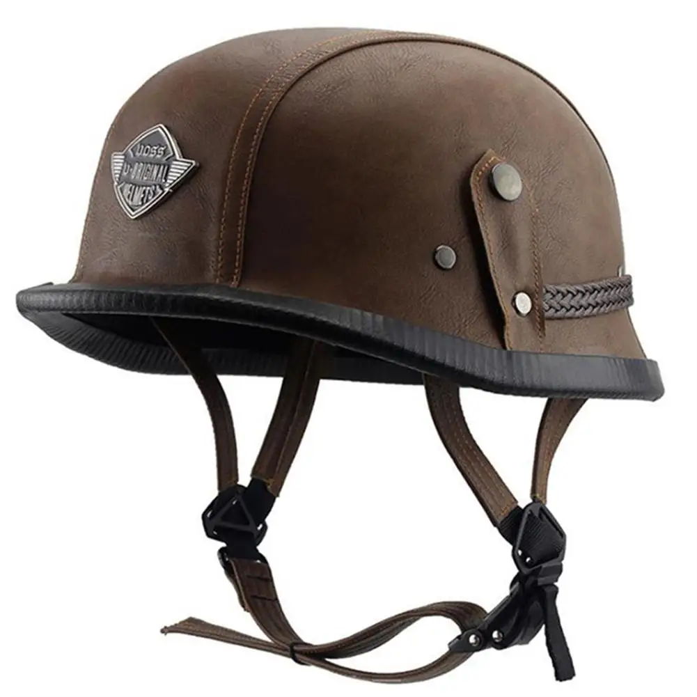 MeterMall Helmet Personal Retro Cruiser Motorcycle Helmet