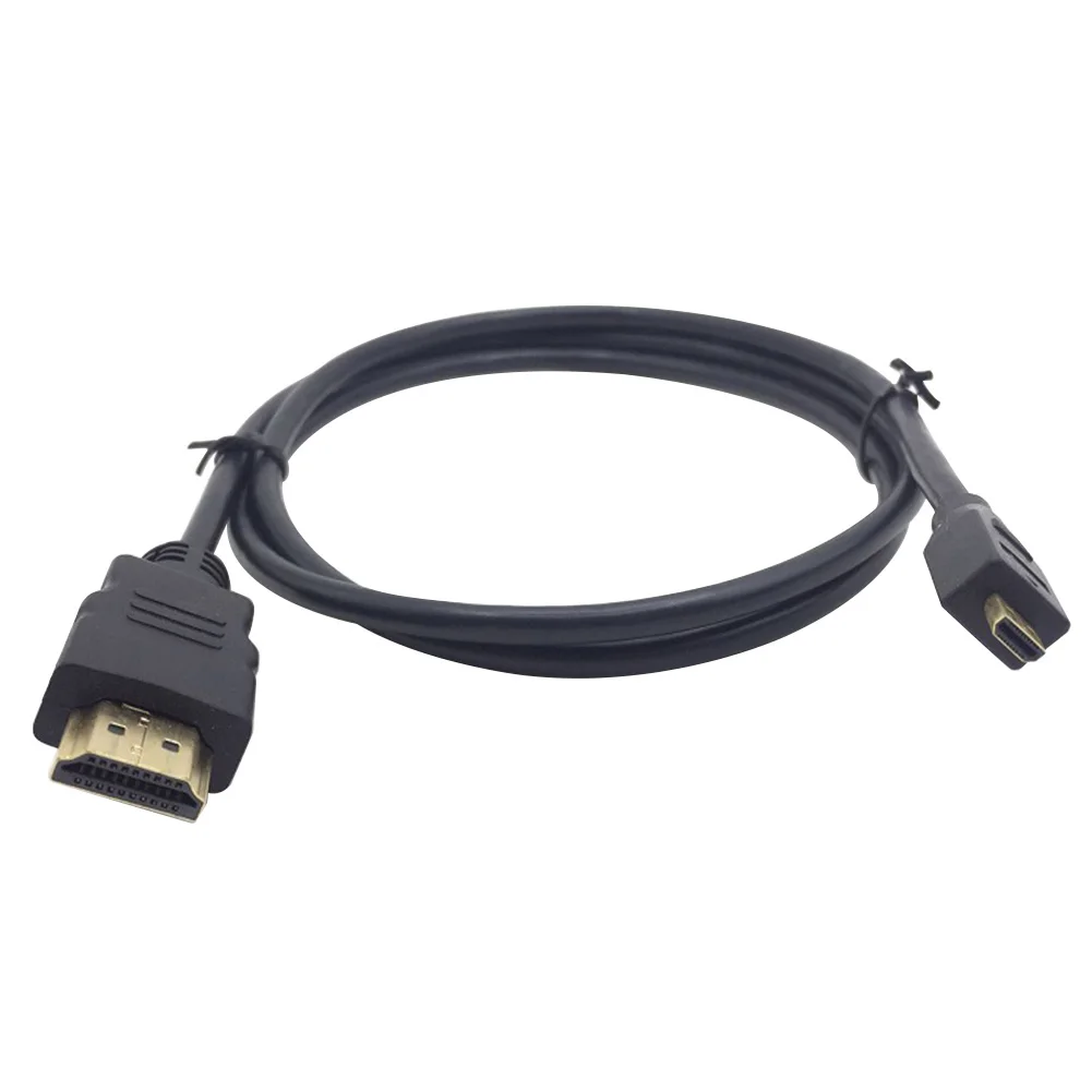 1 м черный HD видео адаптер стабильный кабель с разъемом HDMI Портативный высокоскоростной сигнал передачи прочный 4 к для Raspberry Pi 4B