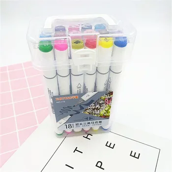 

Art Marker Drawing Graphic Design Brush Tip Markers Fine Line Pen Painting 40/48/60/80/168 Color Finecolour Brush Set