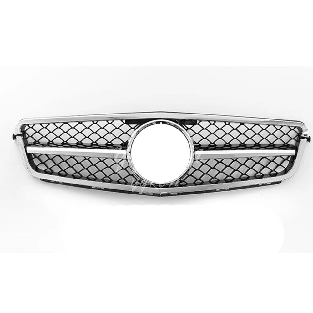 Подходит для Mercedes Benz c-класс W204 2008 2009 2010 2011 2012 2013 Передняя решетка AMG хром и черный