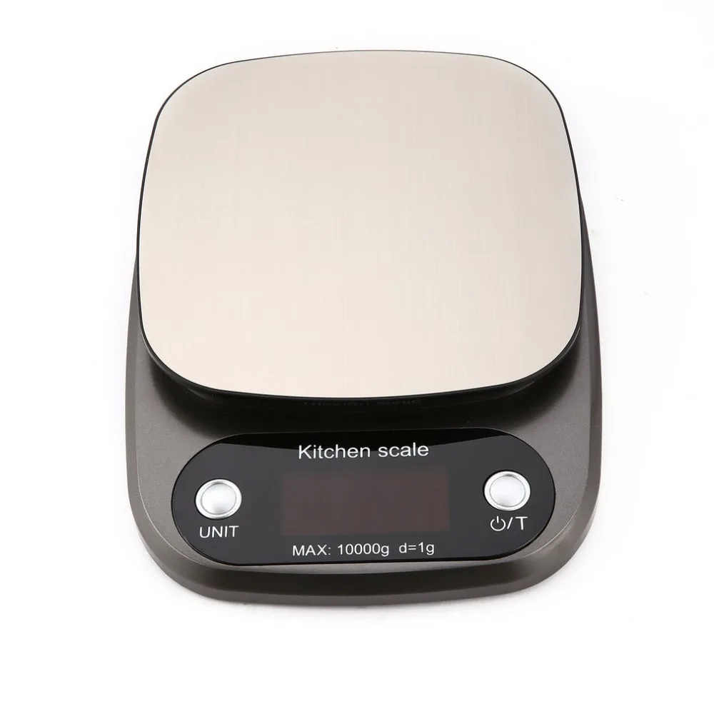 

10kg/0.1g Digital Scale Scale High Accuracy Scale Stainless Steel Salver LCD Display Pocket Scale Kitchen Multiple Use