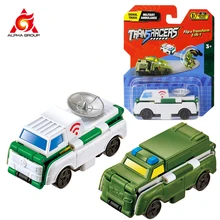 

Transracers Flip Cars 1pcs 2-in-1 Transforming Military Vehicle Mini Transformed Into Two Types Pocket Car Kid Toy Birthday Gift