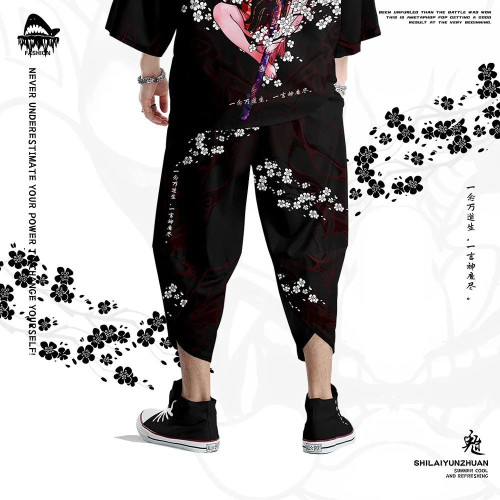 Cherry-Blossoms-Pattern-Casual-Cropped-Trousers-Chinese-Hero-Elements-Ankle-length-Pants-Trend-Loose-Casual-Pants (4)