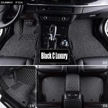 

SUNNY FOX car floor mats for Citroen C5 C4 Air Cross Picasso C2 C4L C-elysee LS DS6 5D car styling carpet floor liner