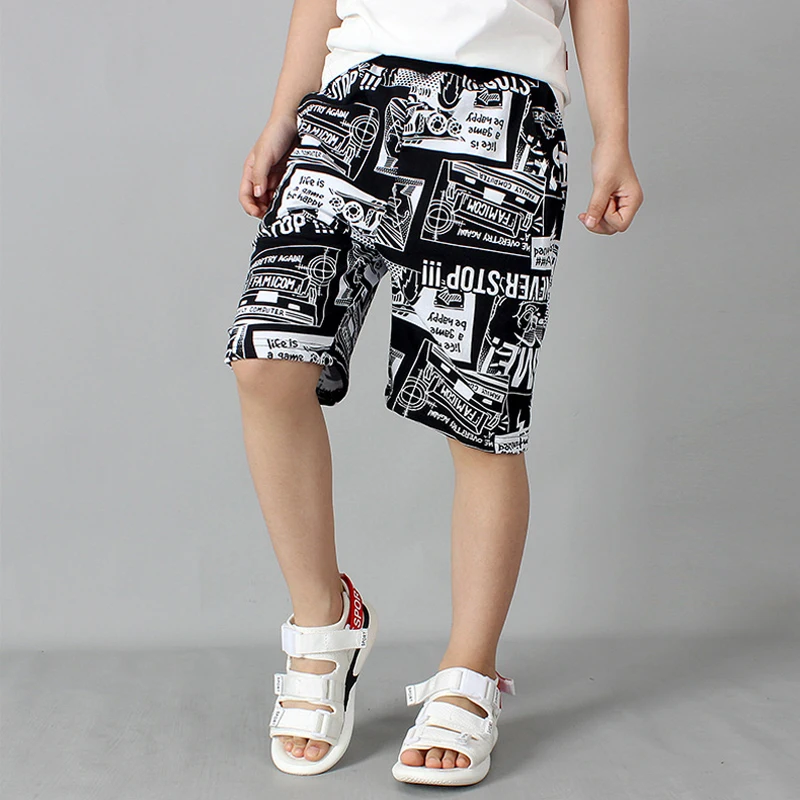 IENENS Boys Beach Shorts Children Breathable Boardshorts Summer Kids Baby Boy Casual Loose Shorts Mid Pants Letter Bermudas boys shorts